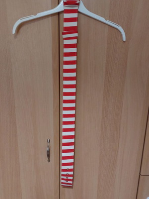 Karavan belt, white and red, size 100