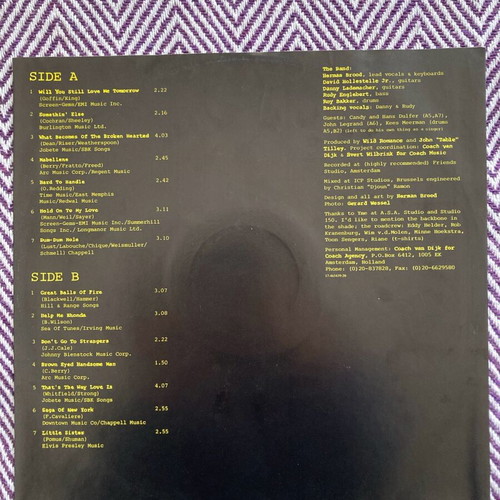 Herman Brood & His Wild Romance Hooks LP vinyl used