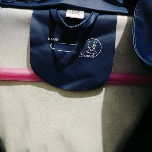 Children's waterproof jacket like new, blue, size 134-140 cm