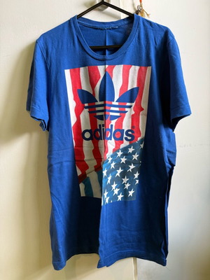 Adidas T shirt used, size M, blue