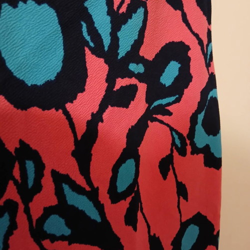 Fitted dress like new, size S-M, blue and pink