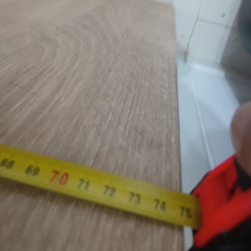 Kitchen table for 4 people with thick glass