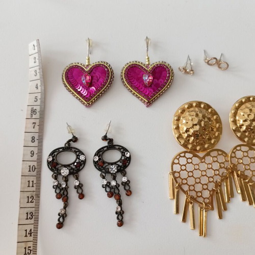 Mixed Earrings Lot of 5 pairs like new