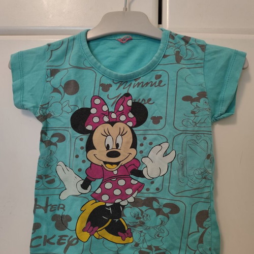 T-shirt used for 2-3 years with Minnie Mouse