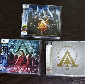 Τρία (3) CD Amaranthe - Amaranthe, Massive Addictive, The Nexus Ιαπωνικές limited editions SHMCD+DVD