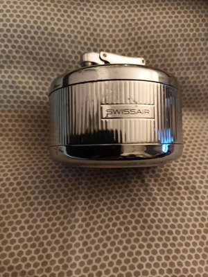 Colibri monoGAS '25' table lighter advertising Swissair like new