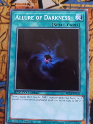 Allure Of Darkness Spell Card σαν καινούργιο για Speed Duel