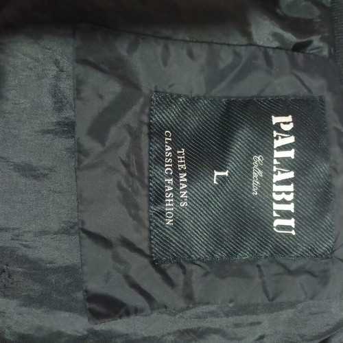 Men's jacket black size L like new slim fit