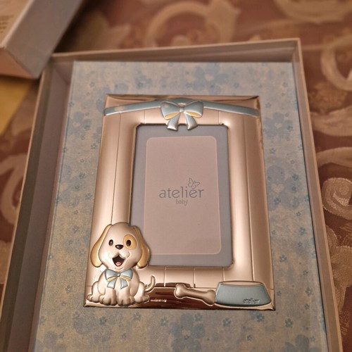 Princelino photo album for boy with silver cover and 30 pages