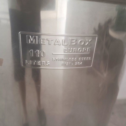 Stainless Steel Oil Storage Container 110 Liters, like new