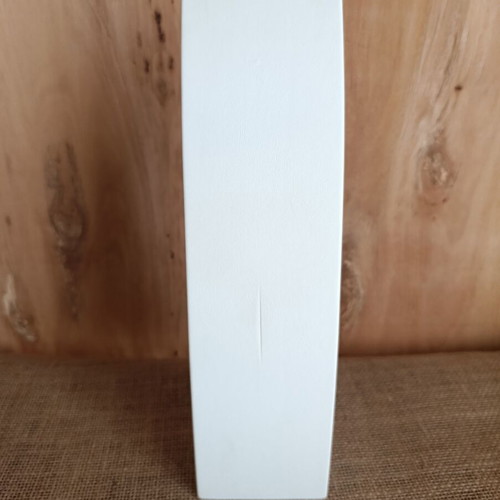Jewelry display stand like new, leather with white wood for necklaces