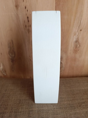 Jewelry display stand like new, leather with white wood for necklaces