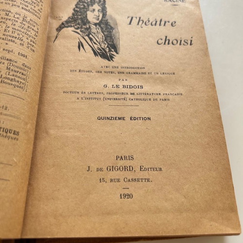 Racine Theatre Choisi μεταχειρισμένο βιβλίο 496 σελίδες
