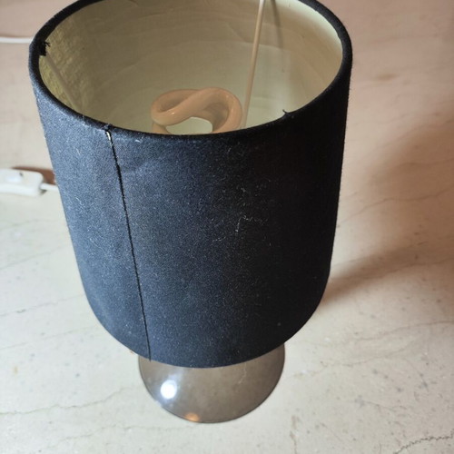 Table lamp used black fabric shade with acrylic base