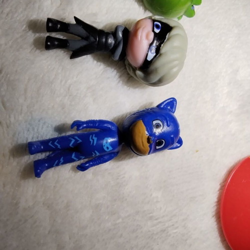 PJ Masks figures set with spinning top like new