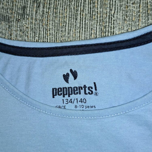 Girls' pajama top 9-10 years like new, blue with glitter