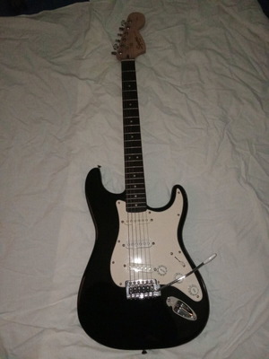 Fender Squire electric guitar with tremolo like new