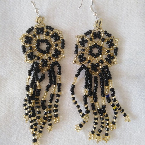 Handmade beaded earrings new, unique pieces