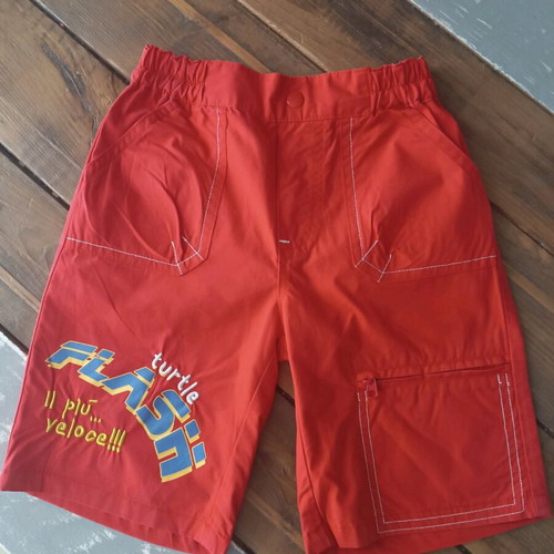 Chicco boy's red cotton shorts size 98 like new