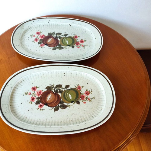 Veronika Winterling Bavaria Oval Serving Platters set of 2 like new