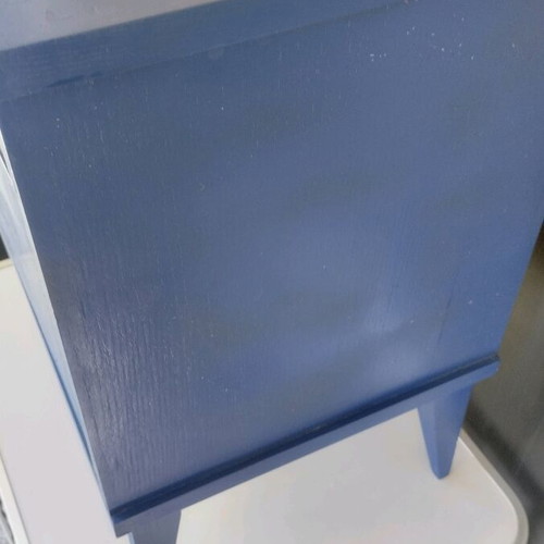 Wooden nightstand used, painted with chalk spray