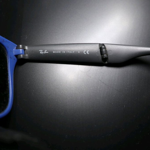 Ray Ban folding sunglasses used with blue mirrored lenses
