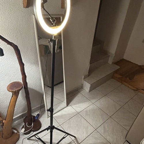 LED Ring Light 170 cm used, 4 lighting modes, adjustable brightness, phone holder