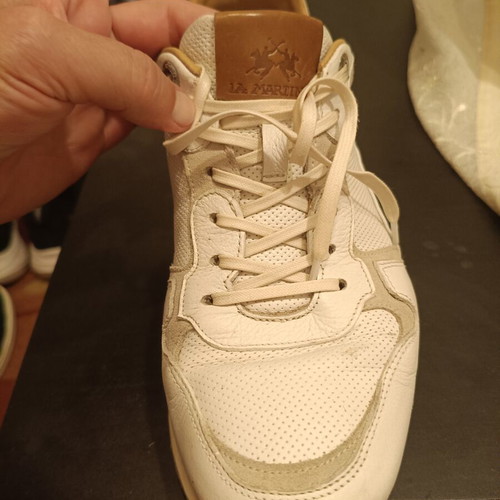 La Martina sneakers used, white, size 42.5