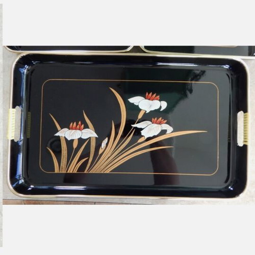 Japanese serving trays new, vintage 80's style