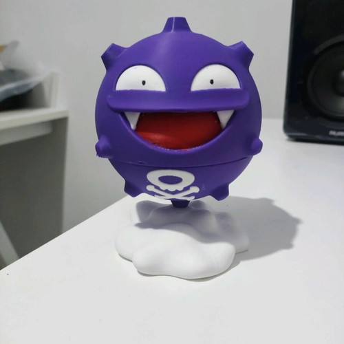 Koffing Inspired 3D Printed Mosquito Coil Holder with Smoke Effect