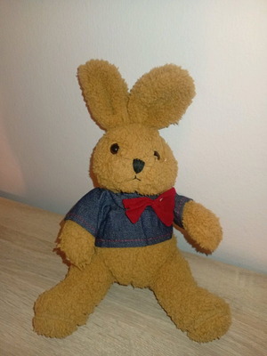 NIVEA vintage bunny used, collectible plush toy