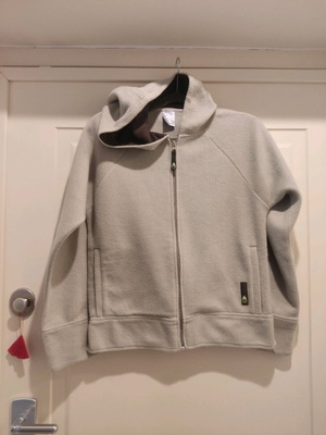 Nike fleece jacket women like new, beige, size M