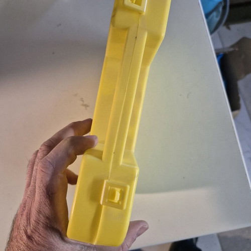 First Aid Kit case like new, yellow durable hard case