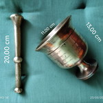 Traditional bronze mortar used