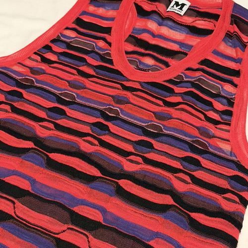Missoni racerback knit tank top like new, multicolored, size USA 8