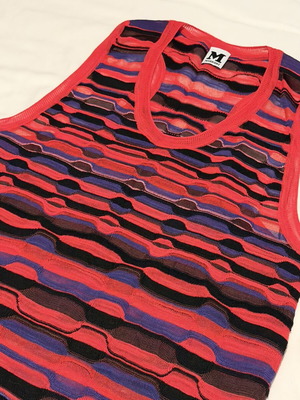 Missoni racerback knit tank top like new, multicolored, size USA 8