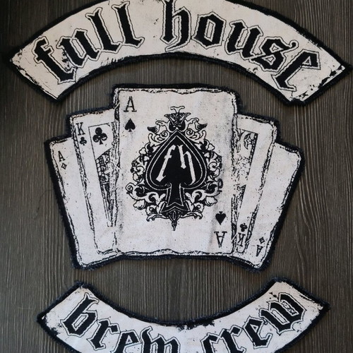 Full House Brew Crew back patch new