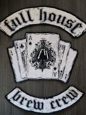 Full House Brew Crew back patch new