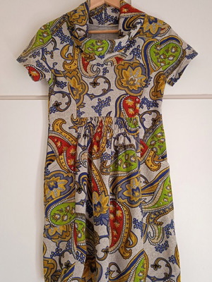 Boho Fleece Dress Women New Multicolor With Turtleneck And Pockets
