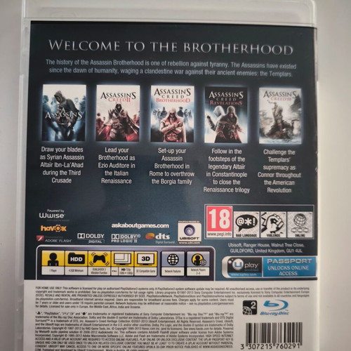 Assassin's Creed Heritage Collection PS3 game like new