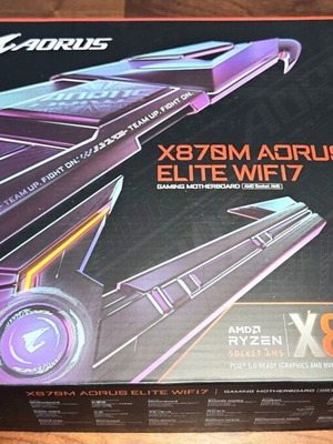 High End CPU AMD Ryzen 7 9800X3D, μητρική Gigabyte X870M AORUS Elite WiFi7, RAM Kingston Fury Beast DDR5 32GB, Samsung 990 PRO M.2 SSD