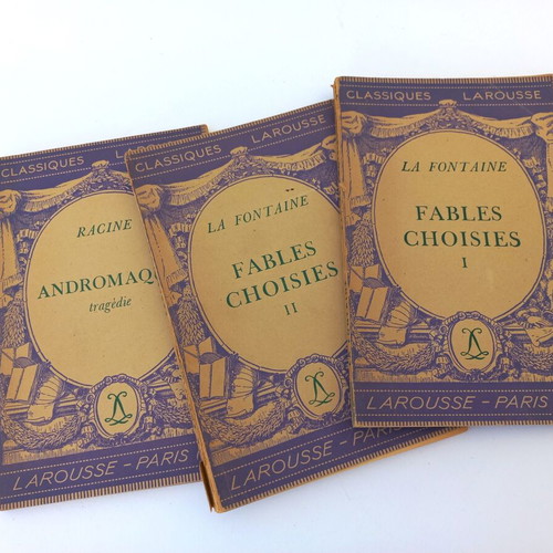 Pack of three used old French books, 1933-1934