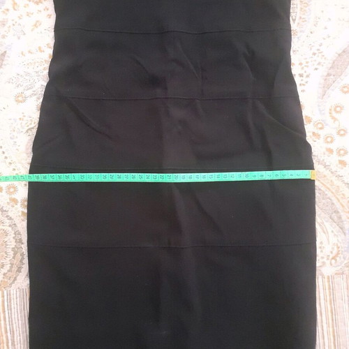Women's fabric strapless dress size S like new, black