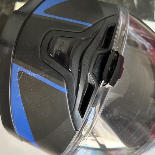 HJC IS 17 helmet used with leather fabric and scratches