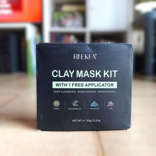 Rnekfa Clay Mask Kit 4 masks 60ml with application brush new