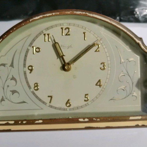 Vintage alarm clocks used, set of 2, analog tabletop