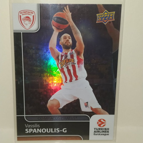 Vassilis Spanoulis Rainbow Card 2016 like new, Olympiacos