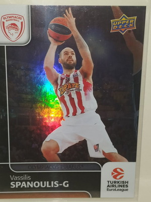Κάρτα Βασίλης Σπανούλης Rainbow 2016 σαν καινούργιο, Ολυμπιακός