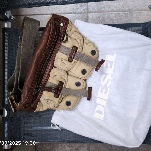 Diesel Waist Bag like new, beige, collectible