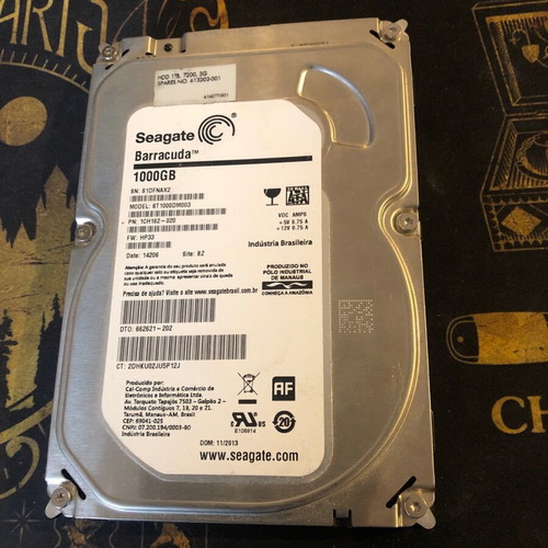 Seagate Barracuda 1000GB HDD used
